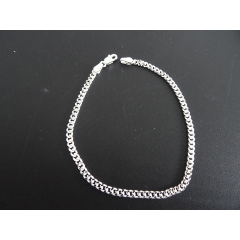 Schakelarmband zilver 17cm